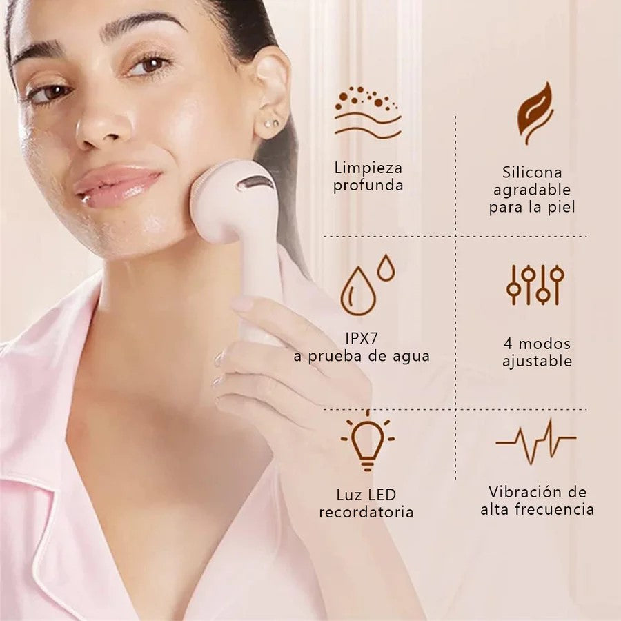 LIMPIEZA Y MASAJE FACIAL RECARGABLE