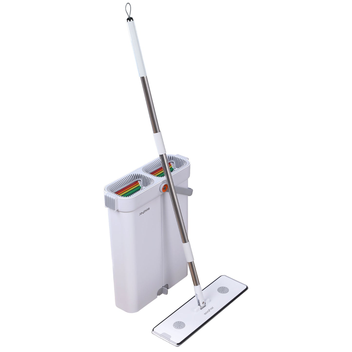 Set de Mopa Plana JOYBOS con Cubeta Escurridora - Limpieza Húmeda y Seca para Todo Tipo de Suelos