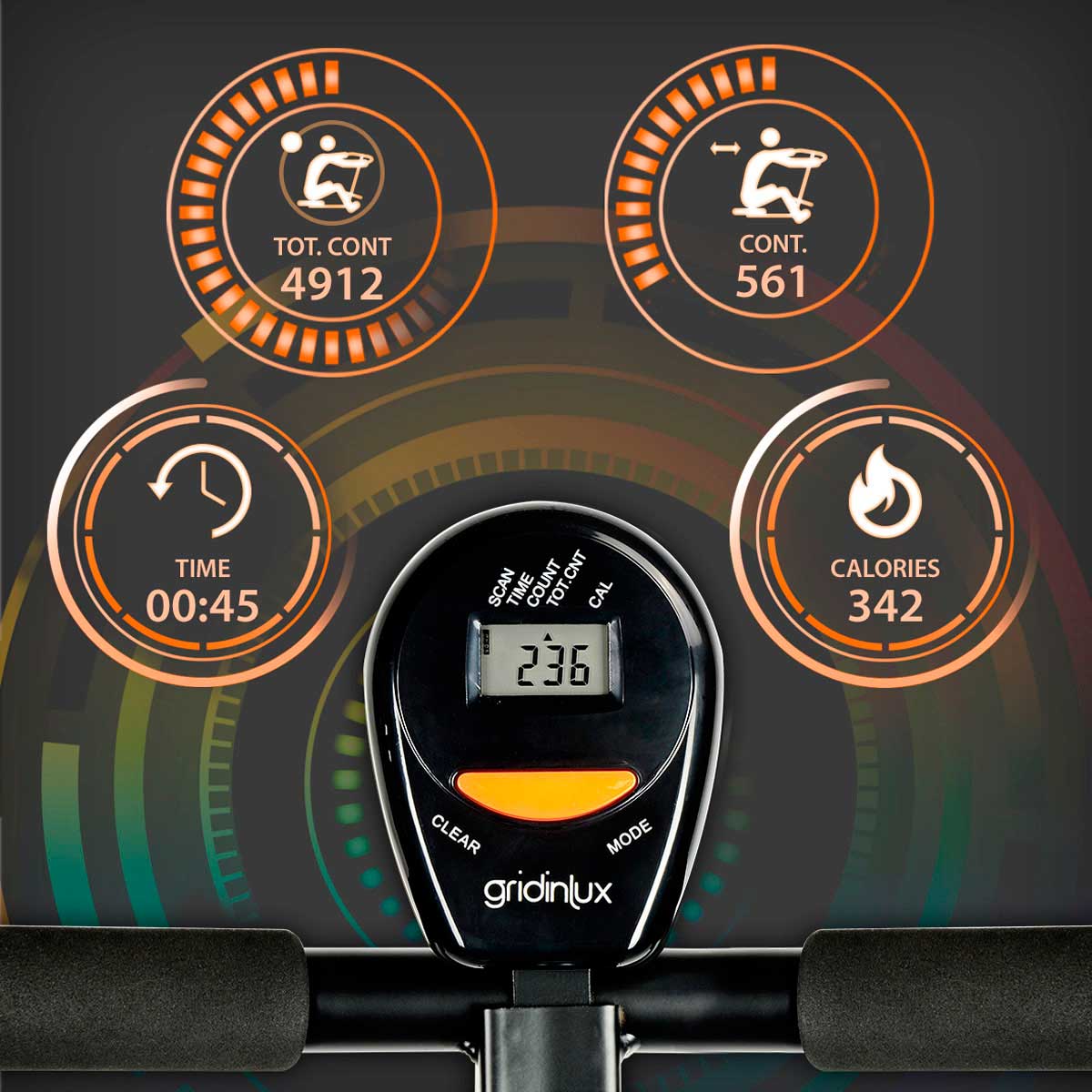 Máquina Ejercicios Multifunción Trainer M-Potrex Registro Actividad Gridinlux
