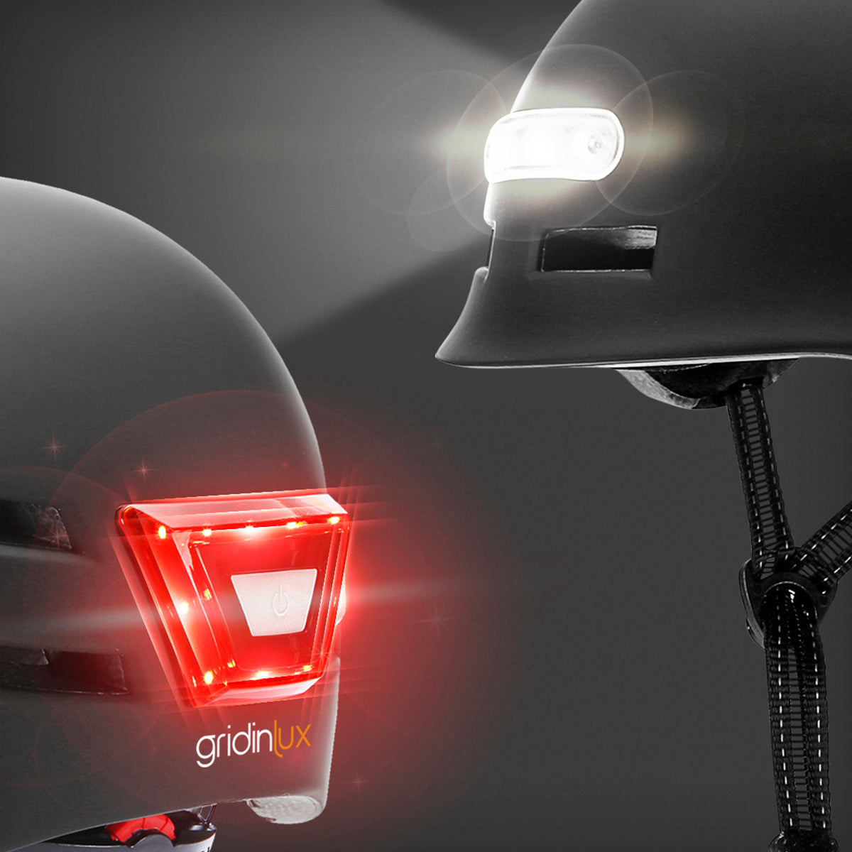 Casco Safe&Go Negro M patinete bici Movilidad Urbana Luz LED frontal y trasera Gridinlux