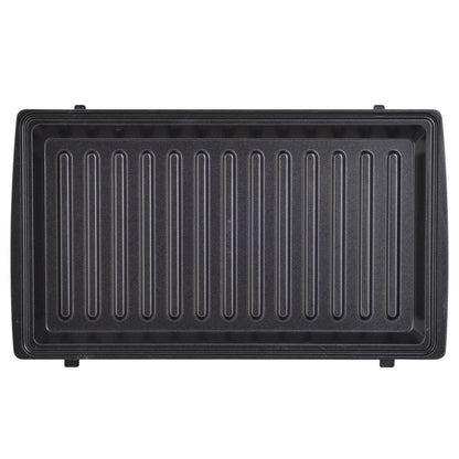 Swiss Home Sandwichera 3 en 1 750W con 3 Placas Desmontables (Gofres, Grill, Tostadas) Libre de BPA. Inox