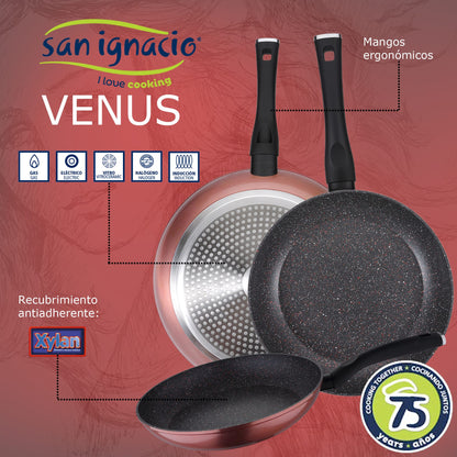 Pack de 3 Sartenes y Batería de Cocina San Ignacio Cassel - Aluminio Forjado y Acero Inoxidable
