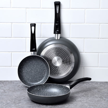 Juego de Batería de Cocina San Ignacio - 8 Piezas + Set de 3 Sartenes Soul Marble en Aluminio Prensado