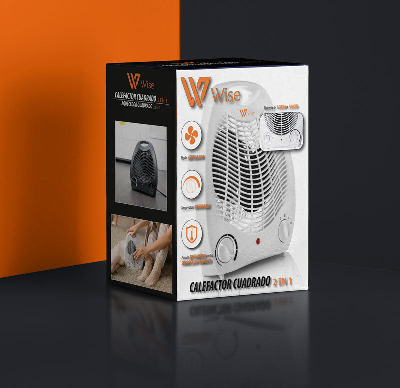 Calefactor Cuadrado 2 en 1 WT-213 / WT-214